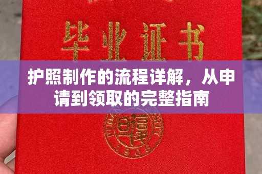 商水护照制作的流程详解，从申请到领取的完整指南