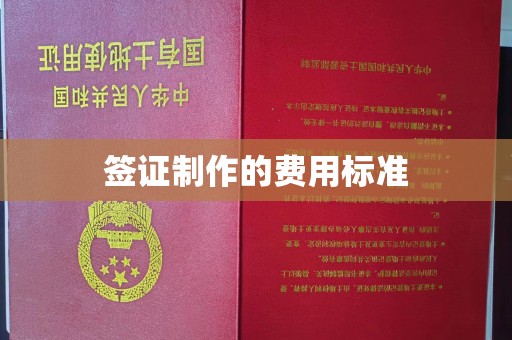 商水签证制作的费用标准