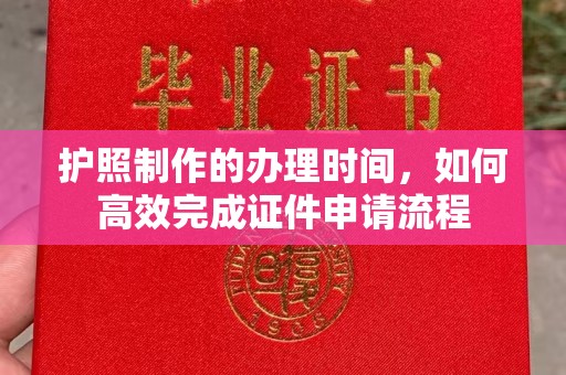 商水护照制作的办理时间，如何高效完成证件申请流程