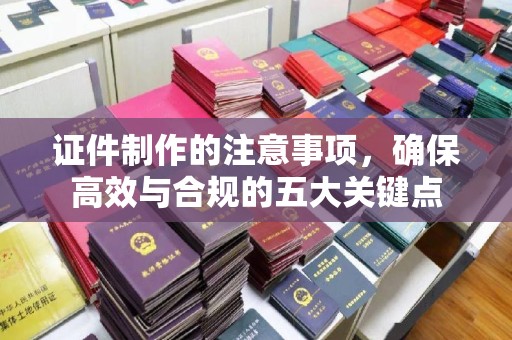 商水证件制作的注意事项，确保高效与合规的五大关键点