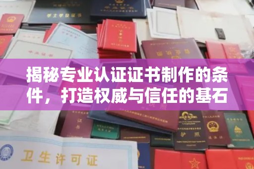 商水揭秘专业认证证书制作的条件，打造权威与信任的基石