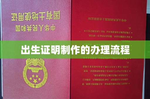 商水出生证明制作的办理流程